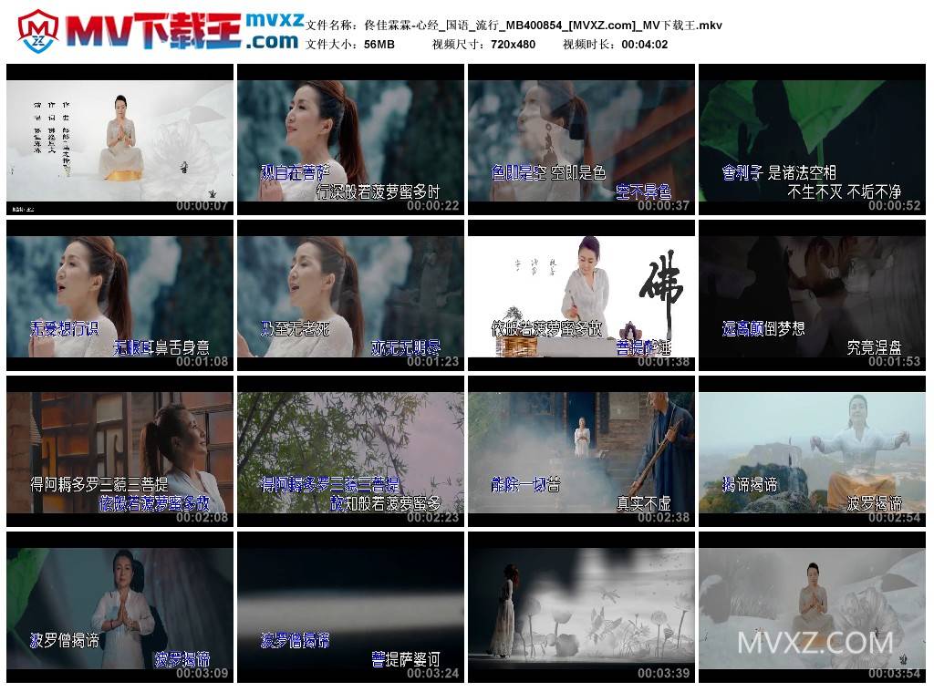 佟佳霖霖-心经_国语_流行_MB400854